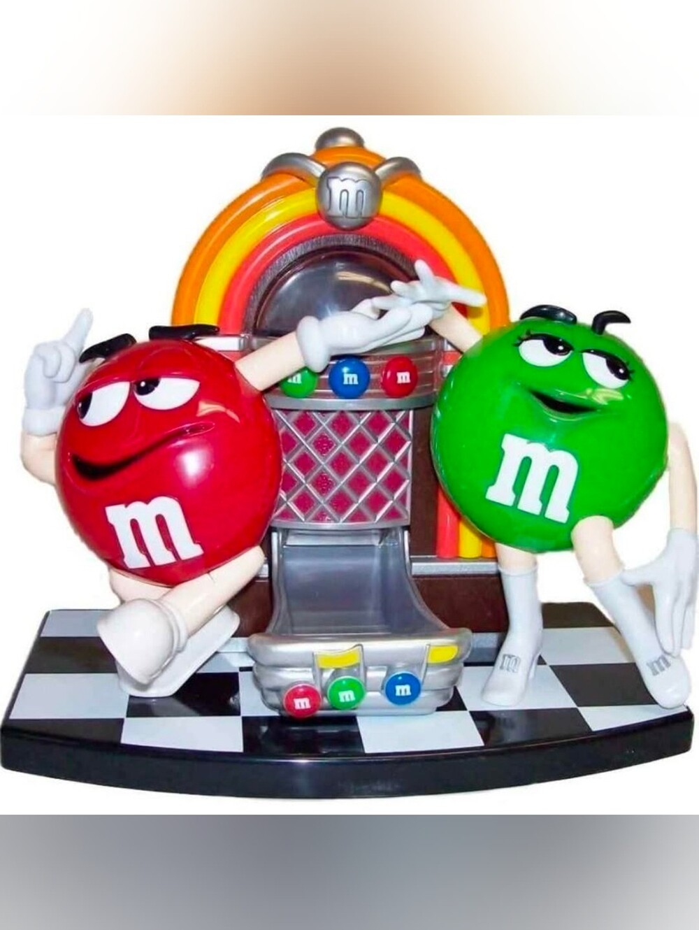 Mars M&M Jukebox Candy Dispenser Red & Green
